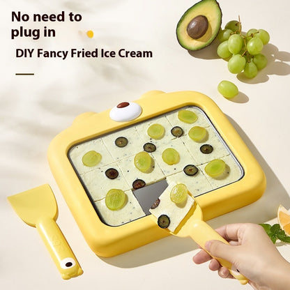Fried Ice Machine - Homemade Fruit Ice Cream & Fried Yogurt Maker