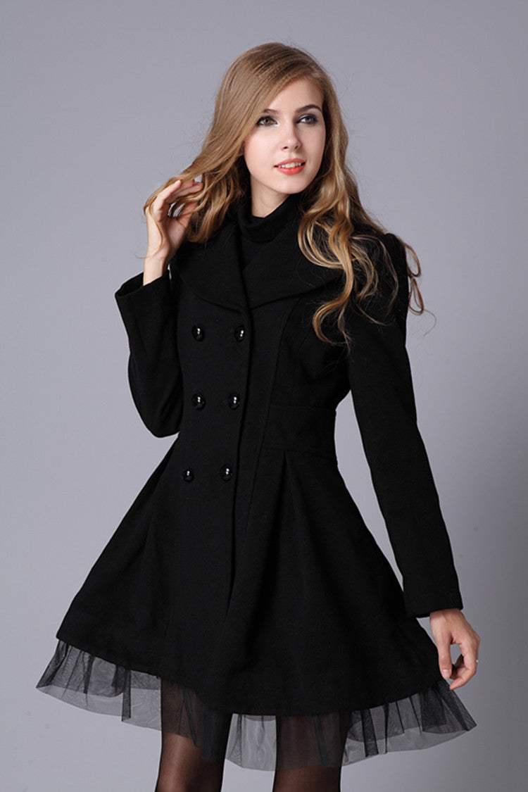 Women Mid-length Elegant Japanese Style Coat