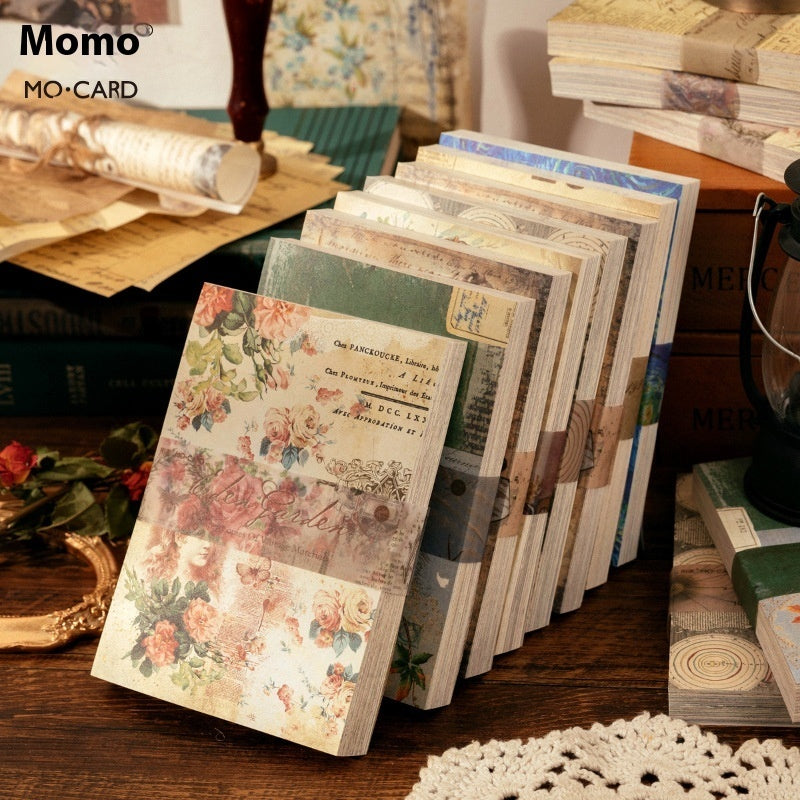 Material Paper Retro Artistic Background Notebook DIY Note