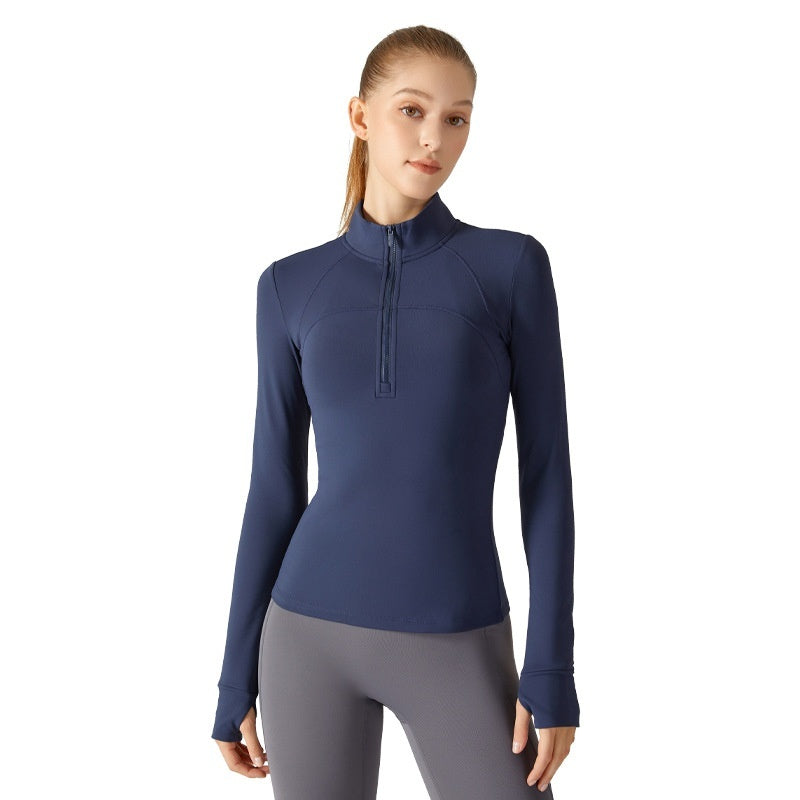 Fleece-lined Long Sleeve  Yoga Top