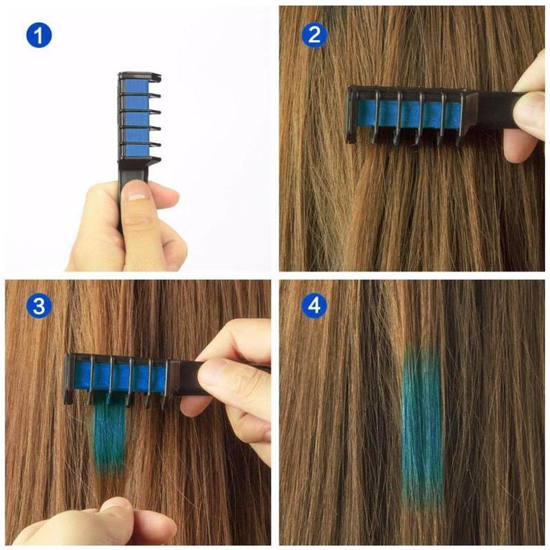 Temporary Mini Disposable Crayons Hair Color Dyeing Mascara