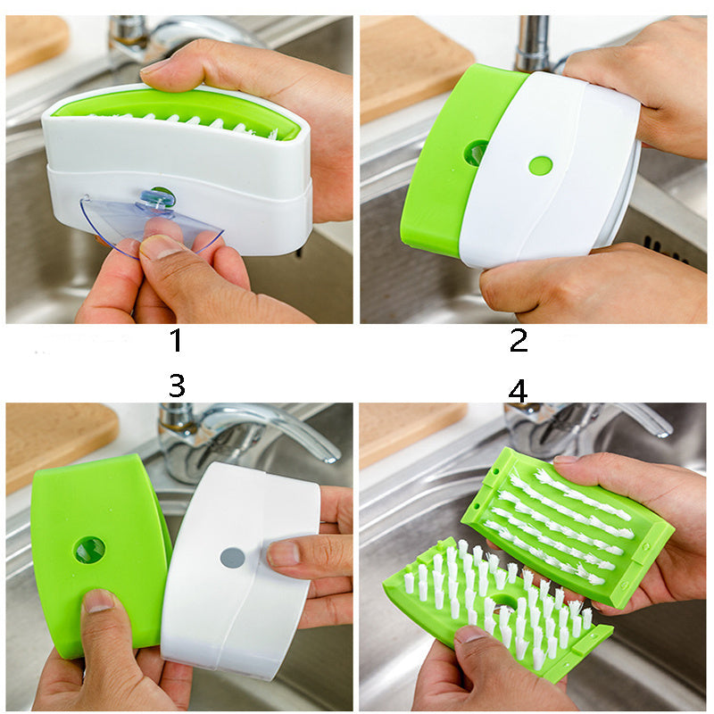 Creative Kitchen Knife and Fork Cleaning Brush for Effortless Maintenance - Mallora Shop