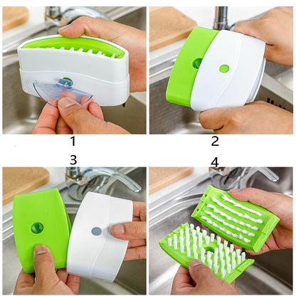 Creative Kitchen Knife and Fork Cleaning Brush for Effortless Maintenance - Mallora Shop