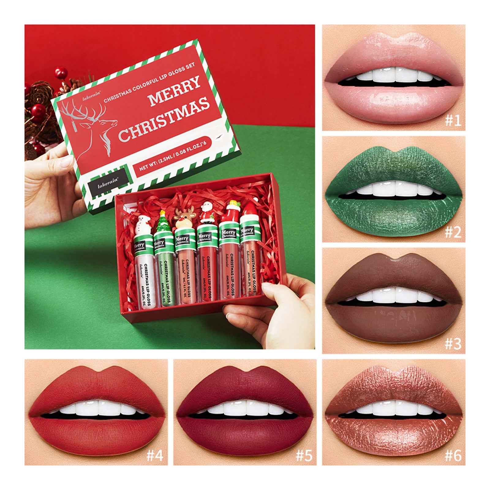 Liquid Mouth Red Lip Gloss Set - 6 Pack