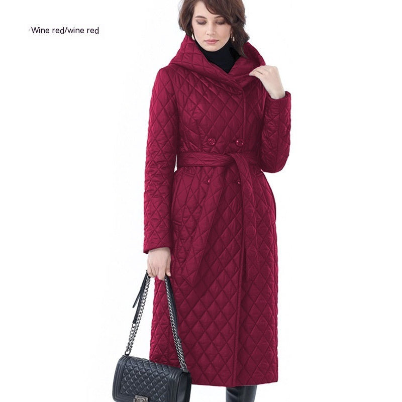 Women Winter Clothing Coat Hooded Padded Cotton Coat Lightweight