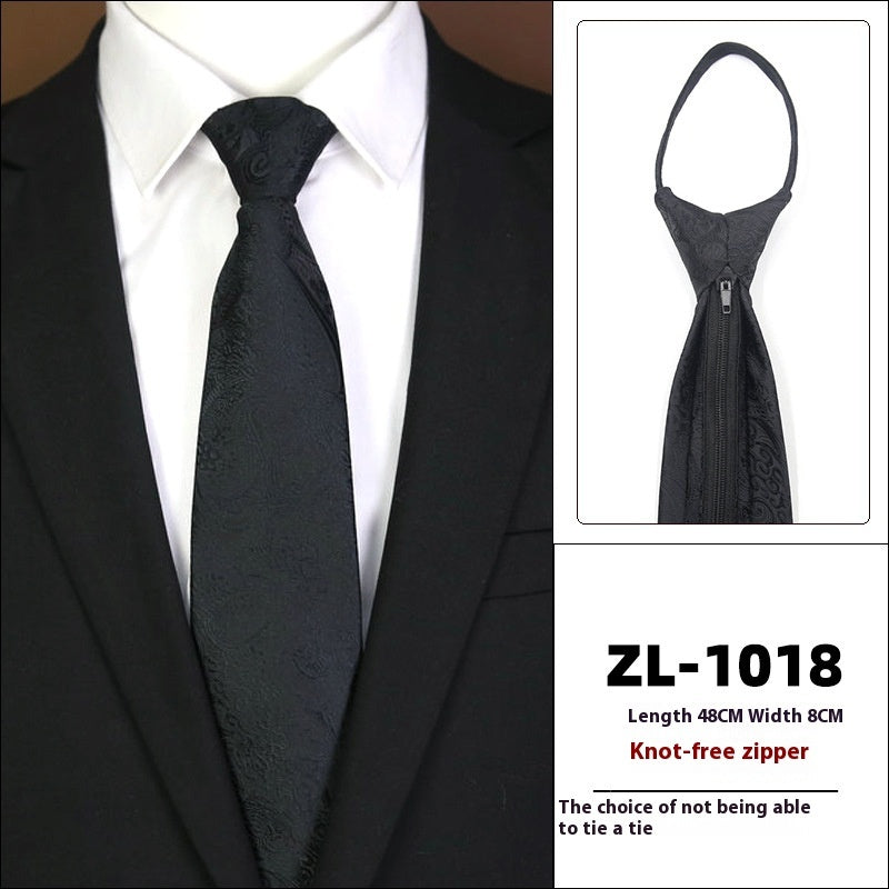 Men's Formal Wear Business Zipper Tie-free