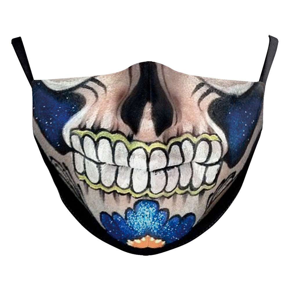 Milk Silk Double-layer Halloween Digital Printing Mask