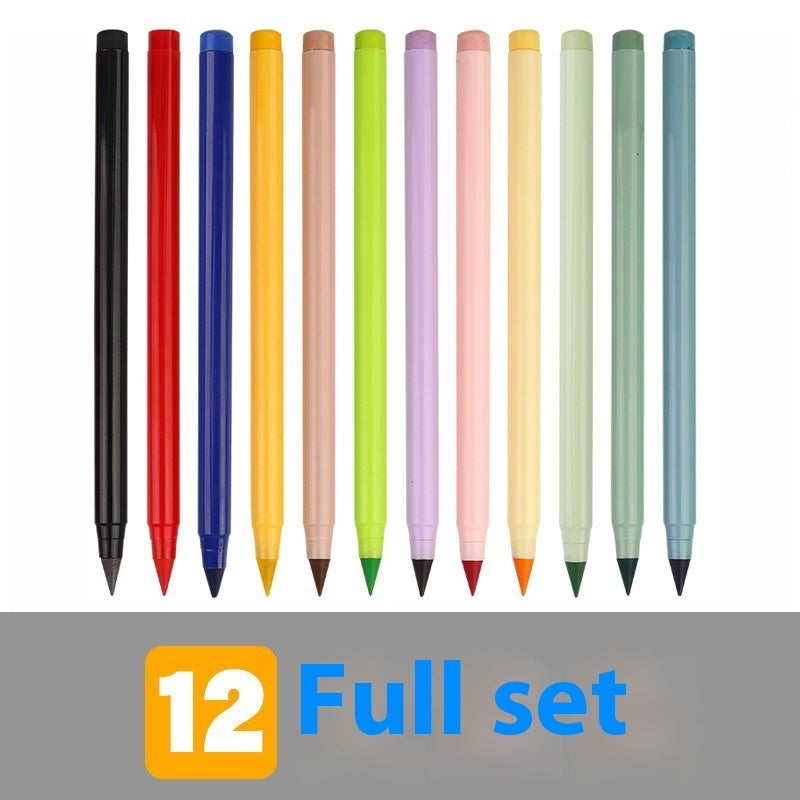 Color Eternal Pencil 12 Colors Erasable Color Lead