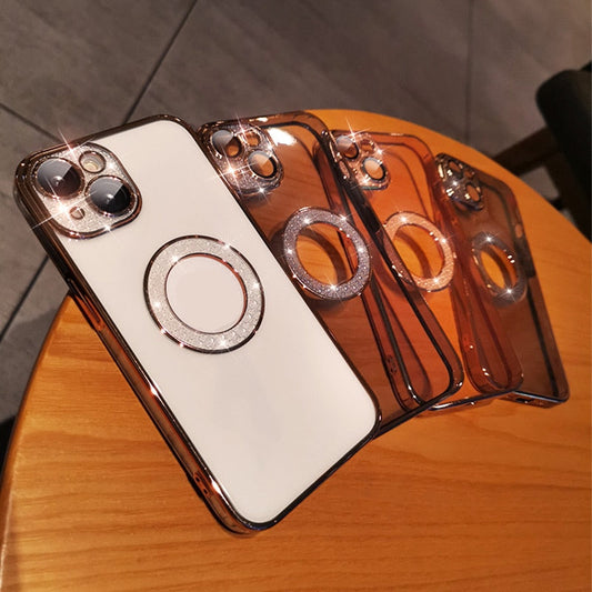 Electroplating Soft Diamond Ring Phone Case for Ultimate Protection and Style