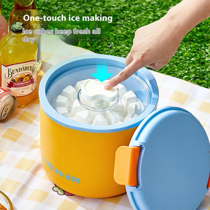 Camping Outdoor Press Ice Cube Insulation Barrel