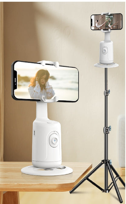 360° Rotation AI Automatic Face Tracking Phone Stand for Perfect Selfies and Video Calls