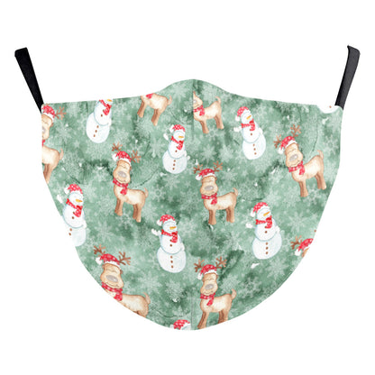 Christmas Beard Digital Printing Face Mask