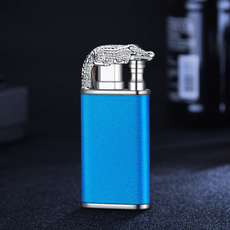 Creative Blue Flame Lighter with Dolphin & Dragon Design