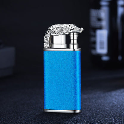 Creative Blue Flame Lighter with Dolphin & Dragon Design