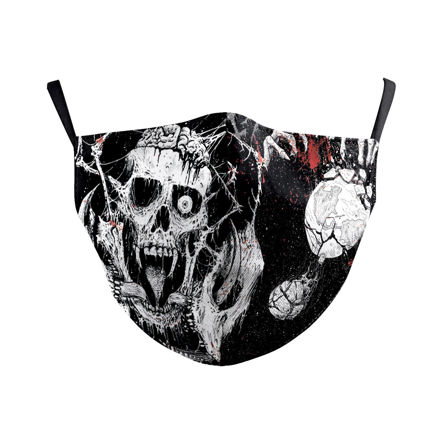 Wanfestival Skull Clown Digital Printing Double-layer Dust Mask