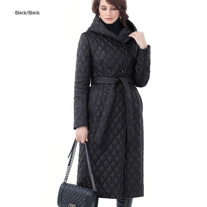 Women Winter Clothing Coat Hooded Padded Cotton Coat Lightweight