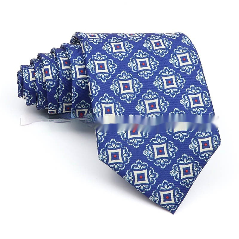 Business Polyester Men's Printed Workplace Tie