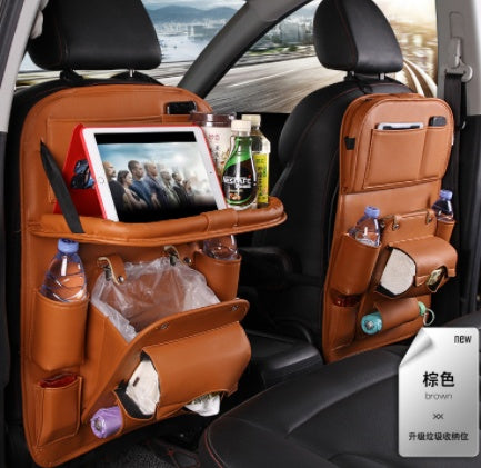 PU Leather Car Storage Bag - Multifunctional Organizer for Ultimate Car Convenience