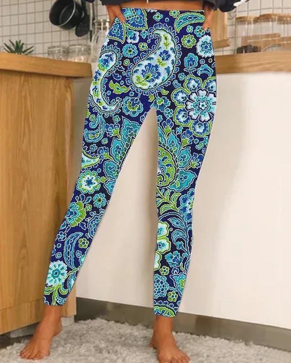 Hawaiian Style Digital Printing 3D Leggings For Men And Women