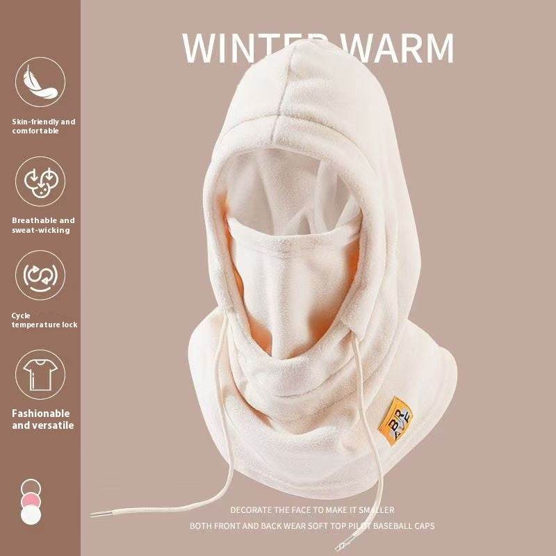 Winter Windproof Men's And Women's Outdoor Riding Thermal Head Cover Scarf Mask Integrated