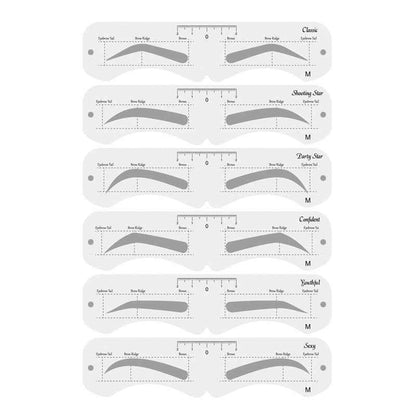 Reusable Eyebrow Mold With Elastic Band Multifunctional DIY Eyebrow Makeup Tool Suitable For Beginner