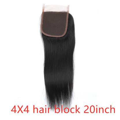 Real Human Hair Straight Weaves & Lace Closure Bundles