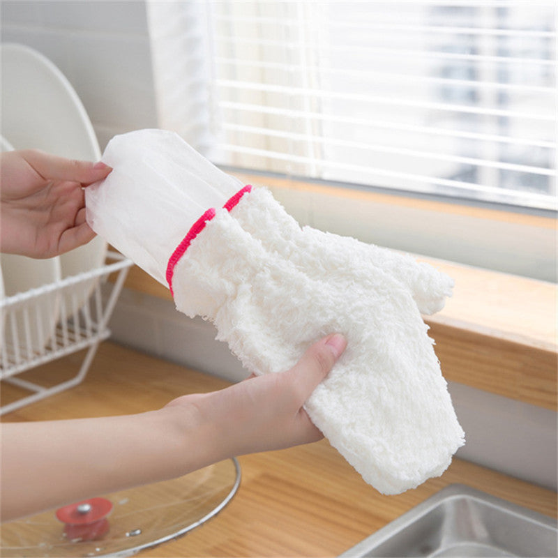 Bamboo Fiber Non-Oily Dishwashing Gloves for Eco-Friendly Cleaning - Mallora Shop