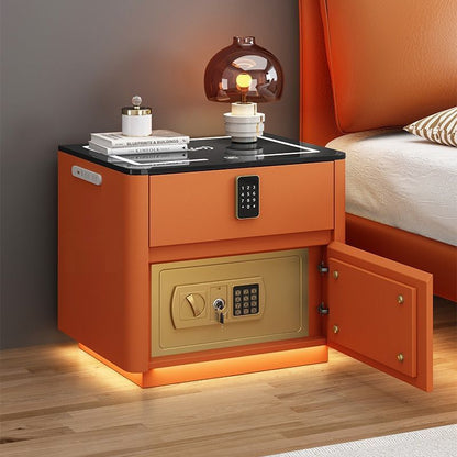 Home Bedroom Multi-functional Smart Safe Bedside Table