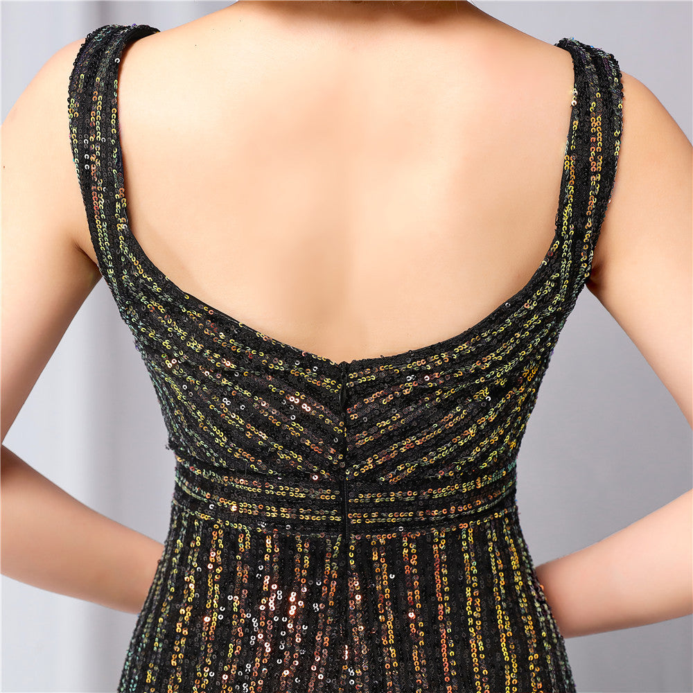 New Sequined Fishtail Long Dress