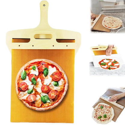 Sliding Pizza Shovel Non Stick Cutting Board