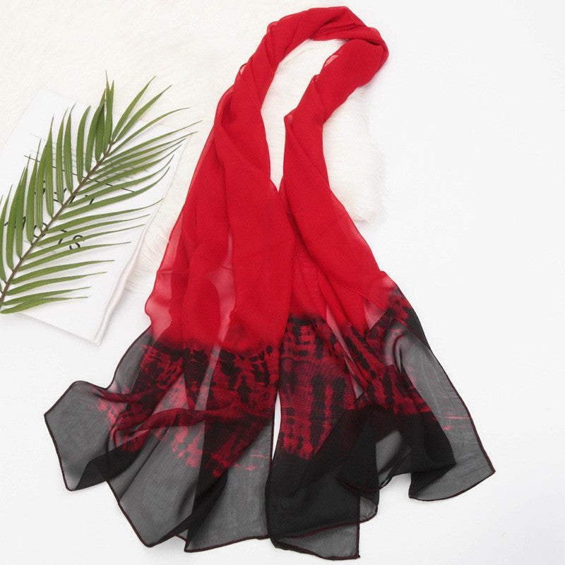 All Match Soft Chiffon Scarf Shape Catwalk