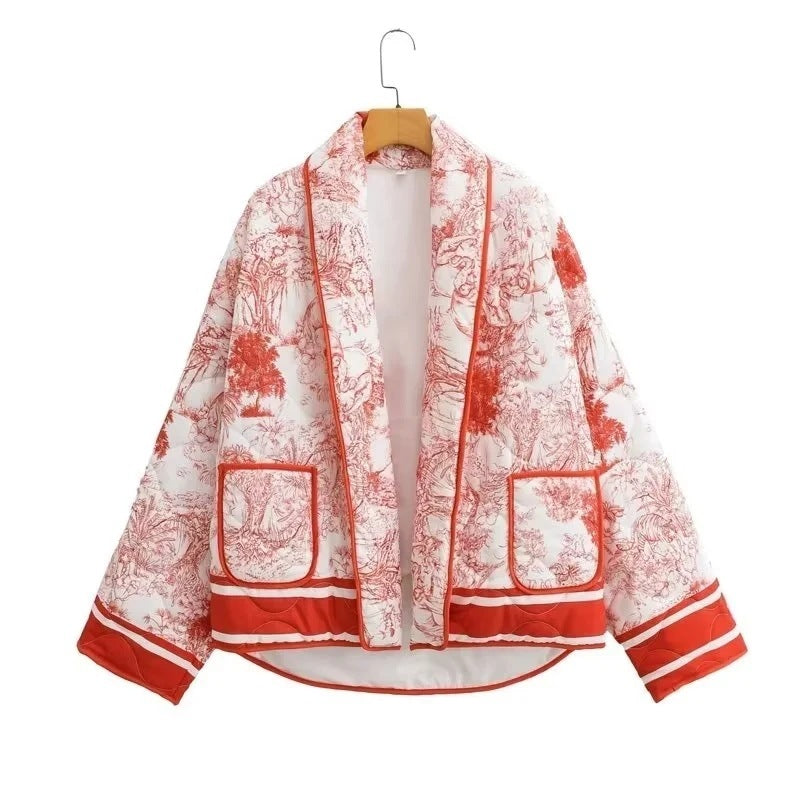 Women Printed Cotton Jacket