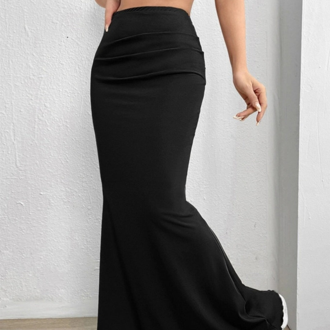 Women High Waisted Fishtail Long Skirt