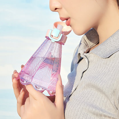 Badminton Sports Cup with Plastic Straw for Fitness and Hydration - Mallora Shop