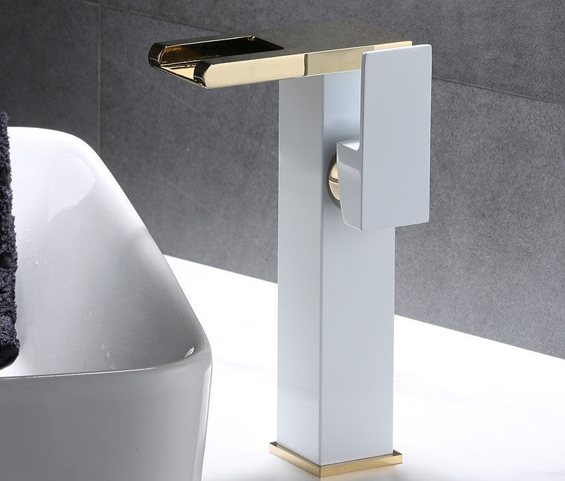 High End Copper Waterfall Faucet for Luxurious Bathroom Experience - Mallora Shop