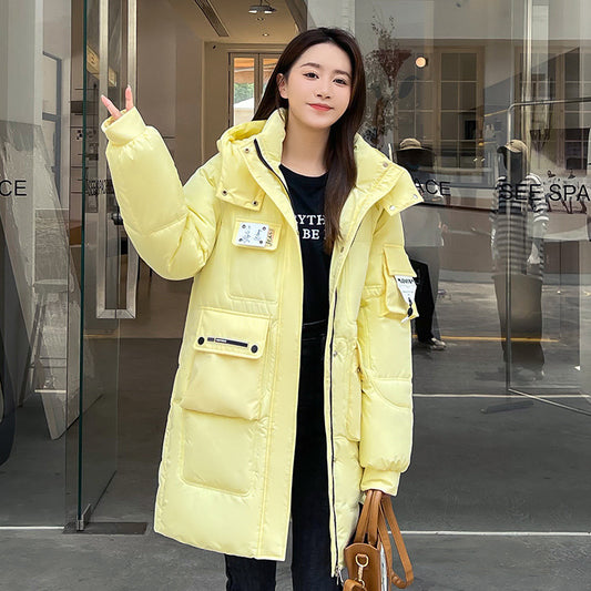 Women Candy-colored Down Cotton-padded Jacket