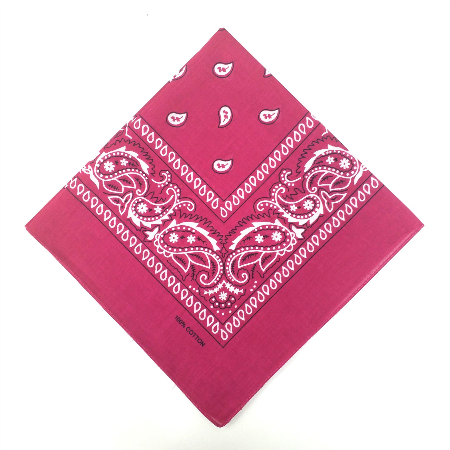 55cm Cotton Cashew Flower Square Scarf Printed Bandanna