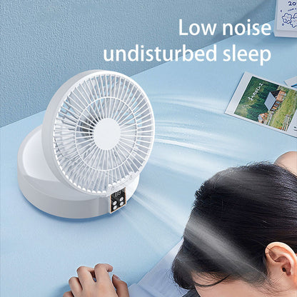 Portable Rechargeable Ceiling Fan with Night Light
