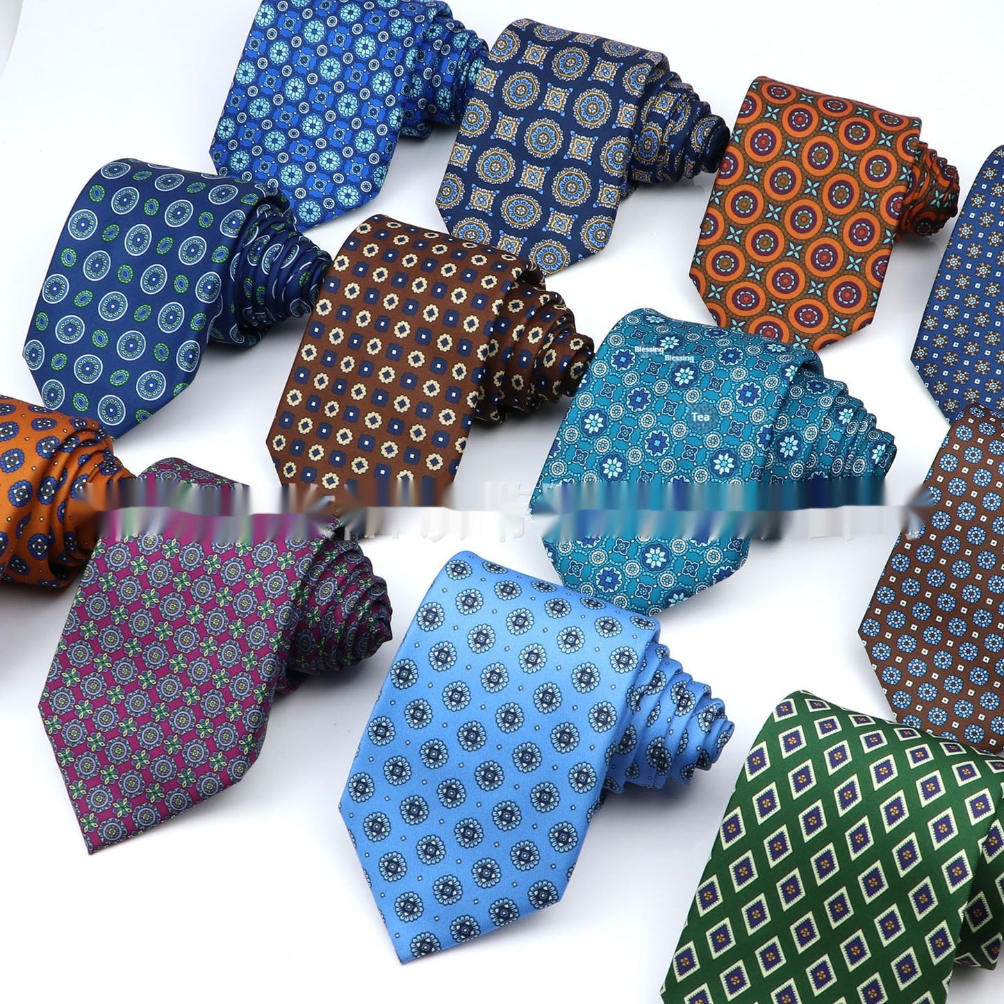 Business Polyester Men's Printed Workplace Tie