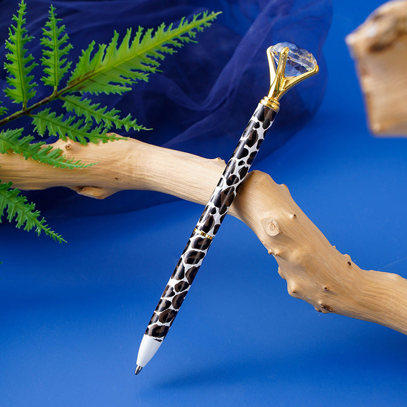 Leopard Diamond Ballpoint Pen Metal