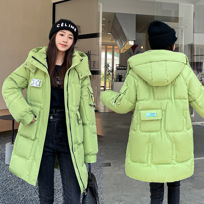 Women Candy-colored Down Cotton-padded Jacket