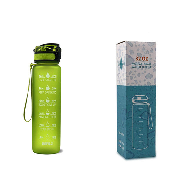 1L Motivational Water Bottle with Time Marker for Hydration Success - Mallora Shop