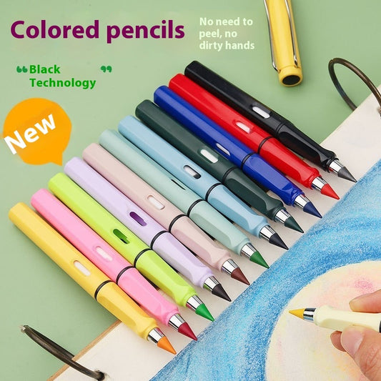 Color Eternal Pencil 12 Colors Erasable Color Lead