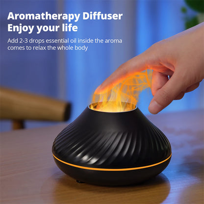 Volcanic Flame Aroma Diffuser Lamp