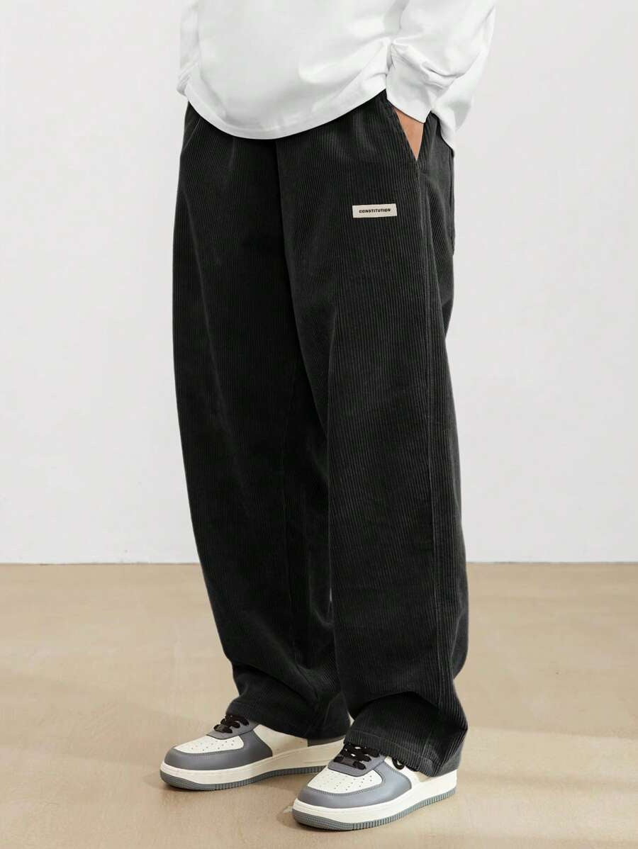 Men's Autumn And Winter Loose Wide Leg Draping Casual Pants