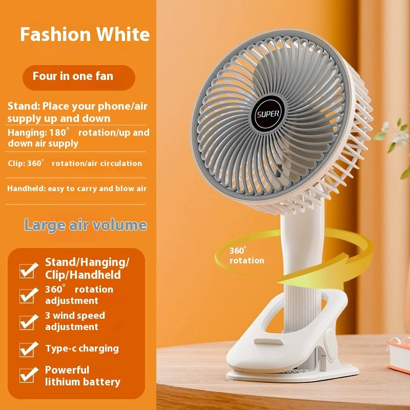 Clip Fan USB Lighting Desktop Fan Portable