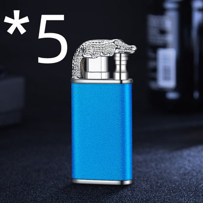 Creative Blue Flame Lighter with Dolphin & Dragon Design