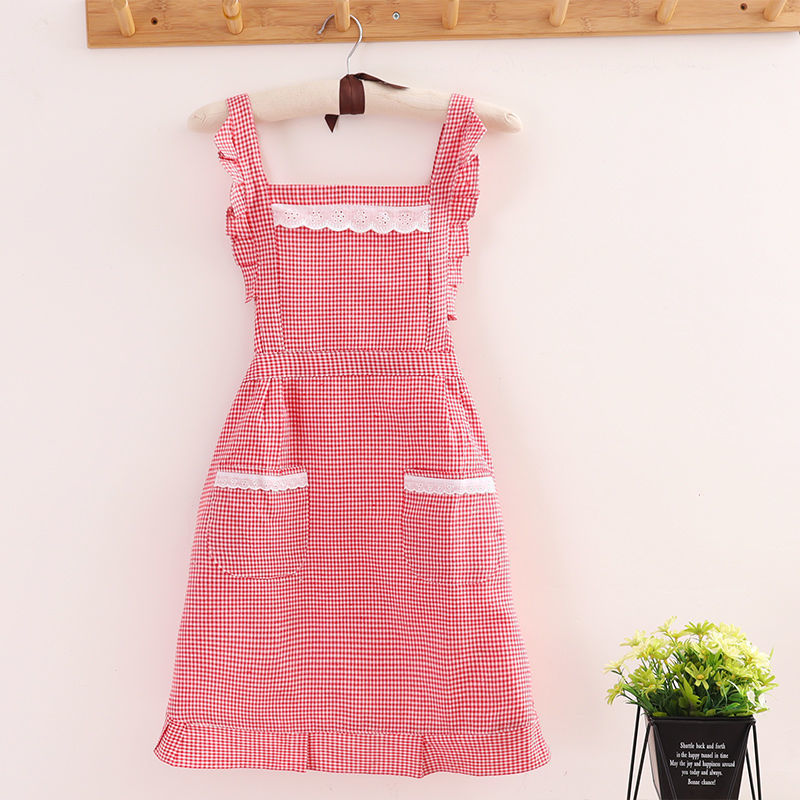 Adults Korean Version Of The Cute Rustic Temperament Breathable Canvas Apron