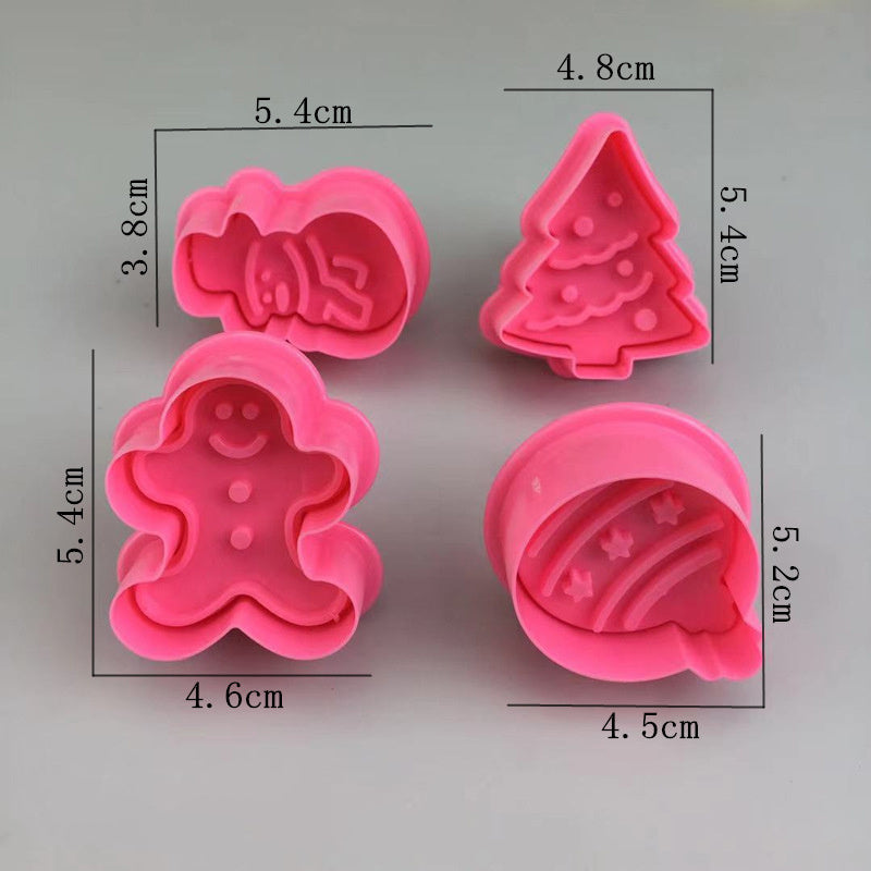 Christmas Three-dimensional Biscuit Fondant Mould