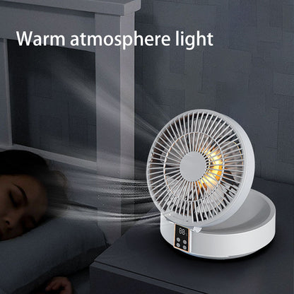 Portable Rechargeable Ceiling Fan with Night Light